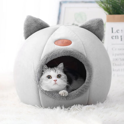 Snuggle Cave Pet Bed – Indoor Hideaway for Cats & Small Dogs