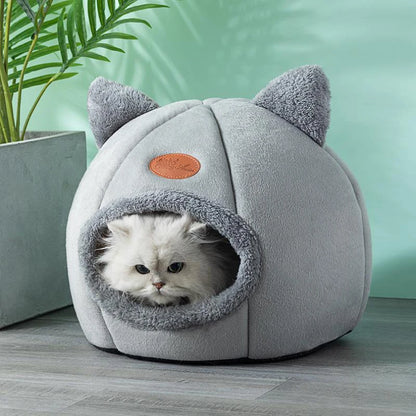 Snuggle Cave Pet Bed – Indoor Hideaway for Cats & Small Dogs