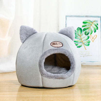 Snuggle Cave Pet Bed – Indoor Hideaway for Cats & Small Dogs