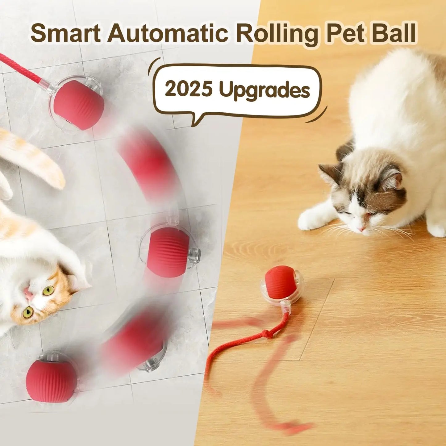 Motion-Activated Mouse Ball - Smart Interactive Cat Toy (FEATURED & BESTSELLER)