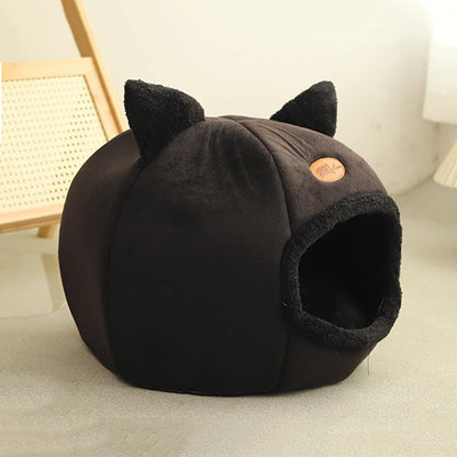 Snuggle Cave Pet Bed – Indoor Hideaway for Cats & Small Dogs