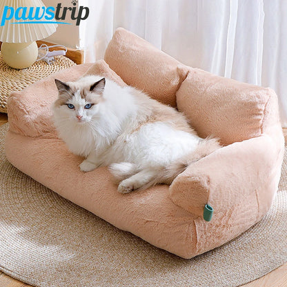 Luxury Plush Sofa Bed - Cat & Small Dog Bed