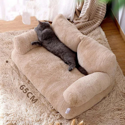 Luxury Plush Sofa Bed - Cat & Small Dog Bed