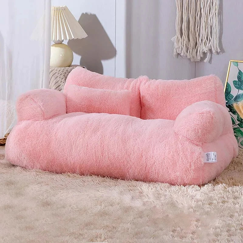 Luxury Plush Sofa Bed - Cat & Small Dog Bed